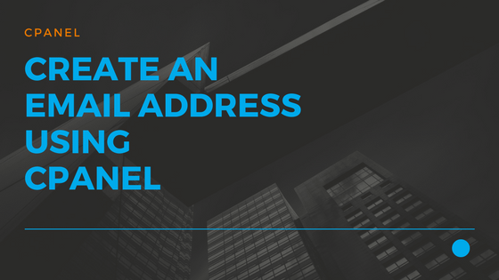 Create an EMail address using cPanel 01